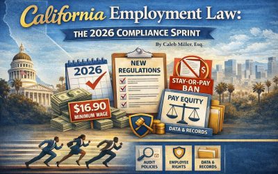 California Employment Law: The 2026 Compliance Sprint